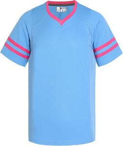 Maillots de football personnalisés directement de l'usine - Manches courtes, respirants, légers, 100% polyester, antibactériens, séchage rapide - Product Image 1