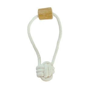 ไม้กาแฟธรรมชาติและเชือกฝ้ายสำหรับสุนัขกัดเล่น จัดส่งตรงจากโรงงาน - Product Image 1