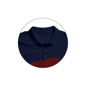 Men's Knitted Color Blocked <b>Polo</b> Shirt Short Sleeve Casual Wear Navy Red Black <b>White</b> Striped Design Customize wholesale OEM - Product Image 2