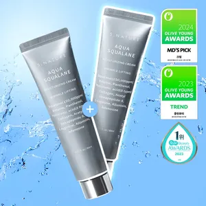 Aqua Squalane Crème Visage Haute Qualité 60mL 1 + 1 Ensemble Limité Excellentes Propriétés Hydratantes - Product Image 1