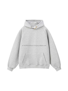 Sweats à capuche d'hiver bon marché, pulls à capuche noirs unis à vendre, pulls à capuche marron personnalisés pour hommes - Product Image 3