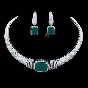 Lavya CZ Designer Choker Set-Fine Jewelry Set - Product Image 4