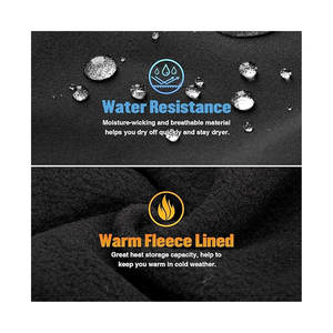 Pantalones de Senderismo para Hombre con Forro Polar, Resistentes al Agua, para Nieve y Esquí, Pantalones Softshell para Snowboard, Térmicos, Cortavientos, para Invierno y Actividades al Aire Libre - Product Image 5