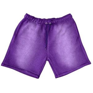 Pantalones Cortos de Felpa Francesa Personalizados para Hombre, Cintura Elástica, Transpirables, de Secado Rápido, Estampados con Efecto Desgastado por el Sol - Product Image 2