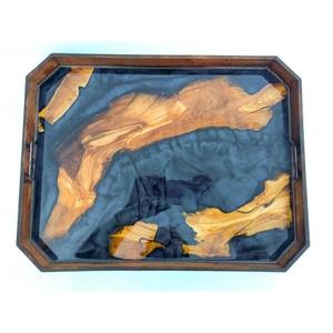 Modern Designer Resin Tray Handmade Decorative Tray Home Kitchen <b>Coffee</b> <b>Table</b> Wholesale - Product Image 6