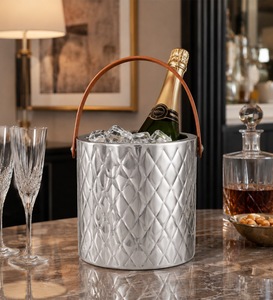 Cubo de Hielo de Acero Inoxidable de Lujo Estilo Americano con Tapa y Pinzas, Enfriador de Hielo de Doble Pared Aislado para Vino y Cócteles - Product Image 4