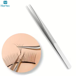 OEM ODM Service Durable Anti-Rust Stainless Steel High-Precision Straight Fine Point Tip High Grip Eyelash Extension Tweezers - Product Image 2
