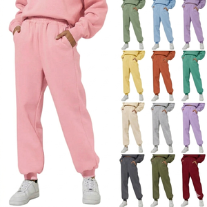 <span class=keywords><strong>Pantaloni</strong></span> da Jogging in Pile per Donna, Vestibilità Comoda, Vita Elastica <span class=keywords><strong>con</strong></span> <span class=keywords><strong>Tasche</strong></span> <span class=keywords><strong>Laterali</strong></span>, OEM <span class=keywords><strong>Pantaloni</strong></span> Jogger in Cotone Pesante per Donna - Product Image 2