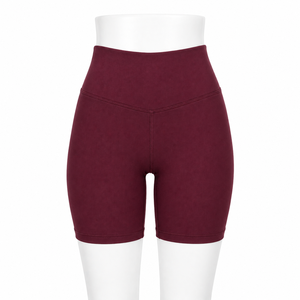 Shorts de Yoga/Gimnasio de Cintura Alta sin Costuras con Efecto Push-Up para Mujer, de Secado Rápido, Transpirables, Elásticos, Antiarrugas, con Logotipo Personalizado, MOQ Bajo - Product Image 1