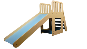 Toboggan en plastique pour enfants avec escaliers d'escalade et rampes de sécurité, ensemble de jeux d'intérieur pour usage domestique - Product Image 1