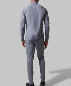 2026 Custom Vintage 100% Cotton Lightweight Summer Street wear Hooded Windbreaker <b>Tracksuit</b> Men's Jogging Set Breathable Fleece - Product Image 3