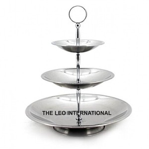 Decorative <b>Cake</b> <b>Stand</b> and Aluminum Metal Multipurpose Serving Perfect For Wedding Parties And Special Occasion - Product Image 3