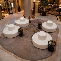 Luxuriöses Modernes Rundes Sofa Hotel-Lobby Lounge-Sitzgelegenheit Kreisförmiges Bankett-Sofa Möbel für Empfangsbereich