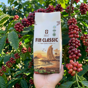 โปรโมชั่นพิเศษ กาแฟโรบัสต้า อาราบิก้า เบลนด์ คั่วกลาง-เข้ม รสเข้มข้น กลิ่นหอมสมดุล บรรจุถุง 250 กรัม ขายส่ง - Product Image 1