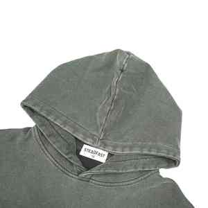 เสื้อฮู้ดดี้โอเวอร์ไซส์ผ้าคอตตอนหนานุ่มพิมพ์ลายสตรีทแวร์สุดหรูประดับโลโก้คริสตัล - Product Image 3