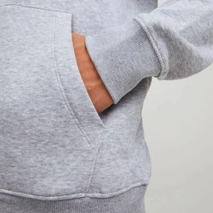 Sweat-shirt à capuche zippé pour homme 100% coton, décontracté, uni, vente en gros pour l'hiver - Product Image 3