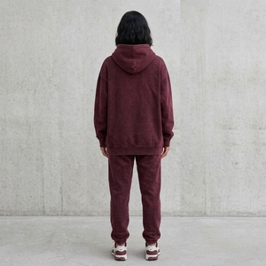 Ensemble de sweat-shirt à capuche pour femme Twin City, en mélange de coton polaire, décontracté, pour l'automne, avec poches et logo imprimé - Product Image 3