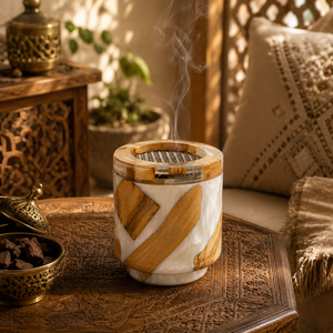 Brûleur d'encens arabe en bois, fait main, écologique, durable, pour Oud, Bakhoor et parfum d'intérieur - Product Image 2