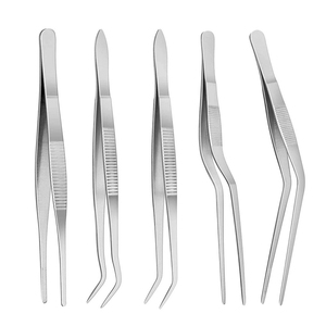 Chef Tweezer Premium Quality Multi <b>Titanium</b> Angle Tong Fine Tip Stainless Steel Lightweight Dishwasher Safe Customizable Color - Product Image 4