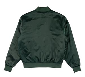 Satin Varsity <b>Jacket</b> | High-Quality Retro Baseball Bomber | Multi-Color Patchwork Letterman <b>Jacket</b> - Product Image 1