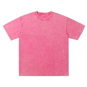 T-shirt à col rond noir délavé pour homme, style streetwear ample, imprimé vintage - Product Image 5