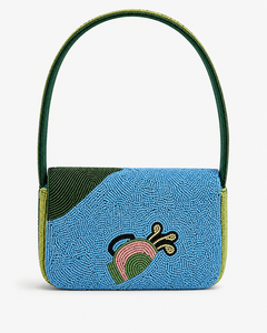 Sac à bandoulière de luxe fait main en perles de verre pour femme, sac à main de sport de créateur, personnalisable OEM ODM, vente en gros - Product Image 3