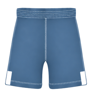 Pantalones Cortos de Rugby Azul Acero y Blanco con Cintura Elástica y Cordón Ajustable para Entrenamiento Deportivo, Partidos y Equipos Deportivos, Ropa Deportiva Ligera de Rugby - Product Image 2