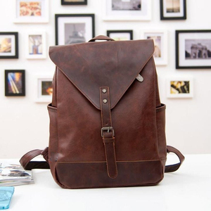 Travel Top Rated Genuine Leather Vintage Laptop <b>Backpack</b> <b>Waterproof</b> Anti-Theft Duty Travel Rucksack LBP-0302 - Product Image 4