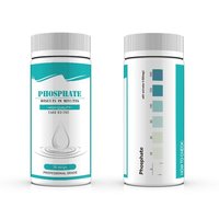 Bandelettes de test d'eau pour la détection du phosphate (PO4³-) de 0 à 500 mg/L, pour l'eau potable, l'agriculture et l'aquaculture, 50 bandelettes