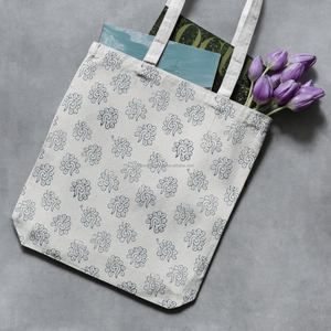 Sac à bandoulière réutilisable en coton imprimé au bloc, respectueux de l'environnement, teinture naturelle, sac à vêtements magnifique, exportation d'Inde - Product Image 6