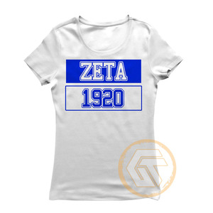 Camiseta de Algodón Personalizada al por Mayor Zeta Phi Beta, Ropa Fina de Sororidad para Mujer, Diseño Estampado de Verano para Fraternidad, Teñido Liso de Alta Calidad - Product Image 3