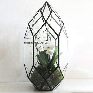 Terrario de cristal grande, transparente, hecho a mano y personalizado para plantas suculentas, tipo de pie, para decoración del hogar. - Product Image 2