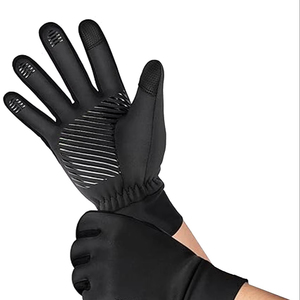 Factory-Made Custom Half Finger Gloves for Mountain Bike Riding Windproof Lightweight Unisex Comfortable Polyester Material for - Product Image 1