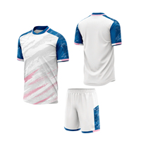 Tenue d'équipe de football personnalisée - Tissu extensible 100% polyester léger, respirant, séchage rapide, écologique, manches courtes, ajustable