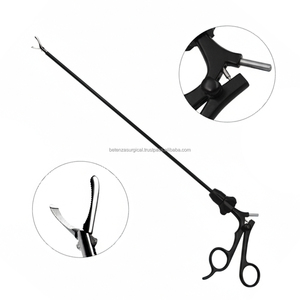 Pince à préhension laparoscopique droite, non traumatique, en acier inoxydable, réutilisable, instrument chirurgical manuel, rotation à 360° pour la chirurgie laparoscopique - Product Image 1