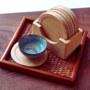 Posavasos de Madera de Nogal para Tazas de Té, Estilo Moderno, Simple, Aislante, Resistente a la Humedad, Reutilizable - Product Image 4