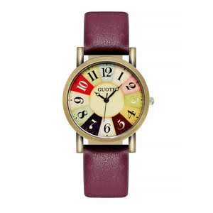 9814 Juego de Regalo de 2 Piezas de Reloj y Brazalete, Relojes de Mujer de Cuero Vintage de Lujo con Brazaletes - Product Image 5