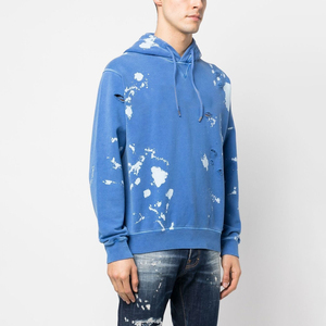 Nouveauté : Sweat-shirts pour hommes effet usé en polyester et coton, vêtements de mode, design et logo personnalisés, streetwear respirant, pull-over - Product Image 3