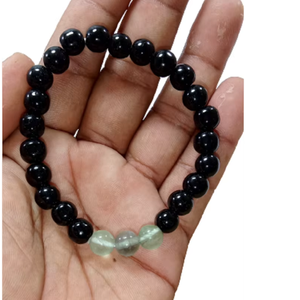 High Quality Bracelet Black Agate & Green Fluorite Beads Stone Bracelet Crystal Gemstone Fashion Jewelry Men & Women Gift Energy - Product Image 6