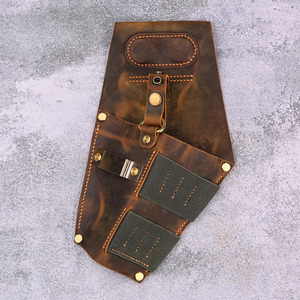 Étui de ceinture en cuir véritable pour outils électriques, robuste, pour électricien, charpentier, travaux de construction, pochette de travail en alliage, automatique - Product Image 3