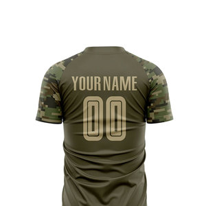 2026 <b>Hot</b> Selling Custom Player Soccer Jersey Wholesale Price Logo Sublimation Design Plain Brown Green Football Wear Uniform - Product Image 4