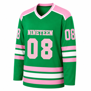 Maillot de football vert personnalisé en polyester respirant, coupe ample, surdimensionné, imprimé, pour équipe sportive - Product Image 1