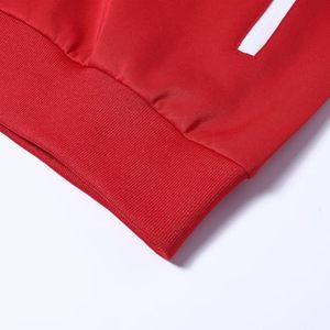 Conjunto Deportivo para Mujer, Color Rojo Sólido, Manga Larga, Pantalones Deportivos, Otoño, Transpirable, Cierre de Cremallera, Corte Regular, 100% Poliéster - Product Image 6