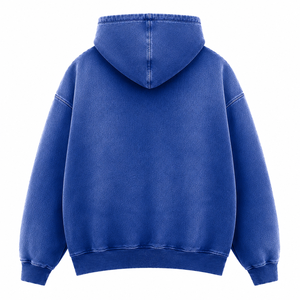 Sweat-shirt à capuche surdimensionné personnalisé effet délavé, en molleton de coton épais, style streetwear vintage - Product Image 6