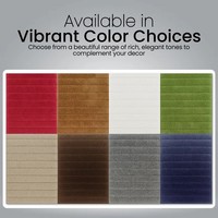 Tapis de bain et tapis de douche antidérapants durables en jacquard, coton et polyester, doux, séchage rapide, avec support antidérapant pour hôtel