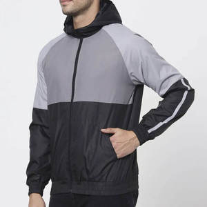 <b>Men</b> Hooded Lightweight Windbreaker <b>Jacket</b> Casual Outdoor Waterproof Soft Comfortable Regular Fit Fashion Everyday Outerwear - Product Image 2
