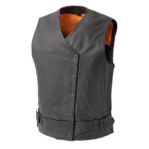 Nuevo Chaleco de Invierno para Hombre, de Lona y Cuero PU, Hecho a Medida, Reversible, Talla Grande, Diseño Personalizable, Impermeable y Resistente al Viento - Product Image 1