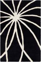 Custom Contemporary Wool Carpet Handmade white lines pattern Tufted Rug for Home Bedroom Home Decor Perfect Picnic