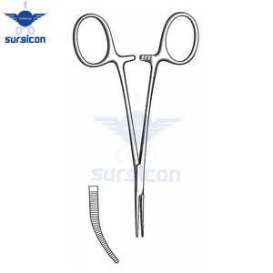 Pinzas Hemostáticas Micro Mosquito Artery de 12 cm (4-3/4 Pulgadas), Curvas, Extra Delicadas, de Acero Inoxidable Premium para Microcirugía - Product Image 1