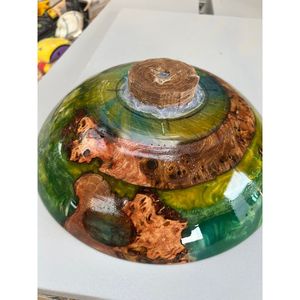 Designer Wooden and Resin <b>Bowl</b> for Home Dining and Decor Premium <b>Bowls</b> for Interior Design - Product Image 1
